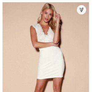 LULUS Give a Glam bodycon Dress size M bride